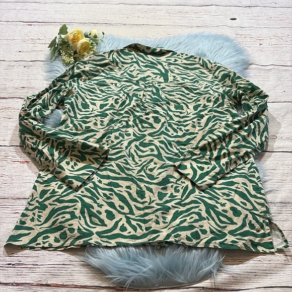 Show Me Your Mumu Green Zebra Print Pajama Set sz S - Picture 10 of 12